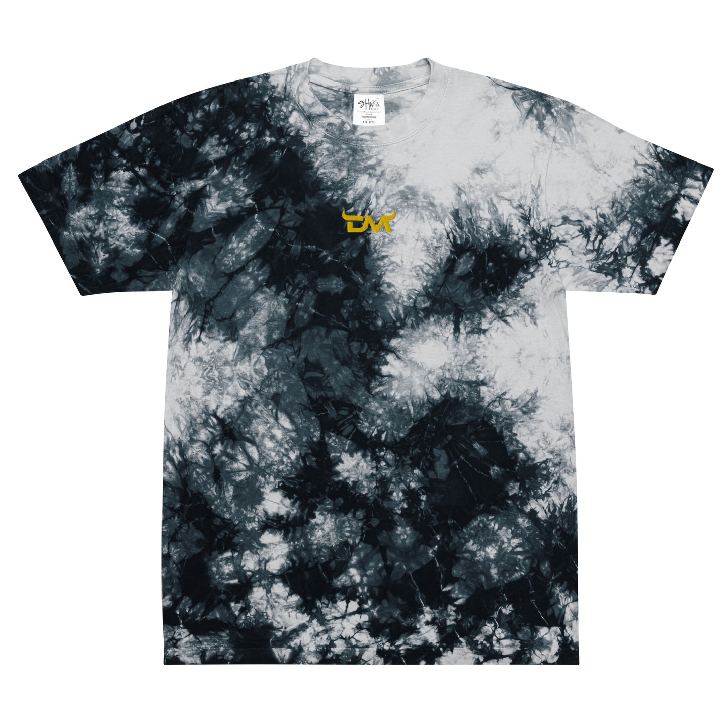 "DM" logo oversized tee in tie-dye